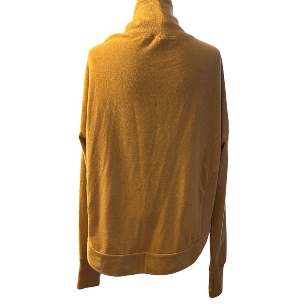 Sweaty Betty taupe Cropped Sweatshirt Medium Yoga Workout Gym Lounge - Picture 3 of 9